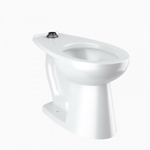 Inodoro elongado de fluxometro para discapacitados con 17&quot; y descarga 1.6gpf/6.0lpf Marca Sloan