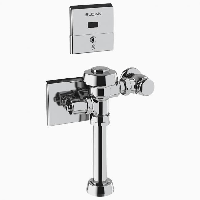 fluxometro sanitario de sensor cableado expuesto Royal® con descarga de  1.28 gpf (4.8 Lpf) marca Sloan