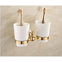Kit de accesorios de 6 piezas para baños de hoteles chapado en oro marca FLG