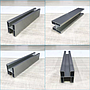 Headrail en acero inoxidable para particiones de baños marca KCROWNE